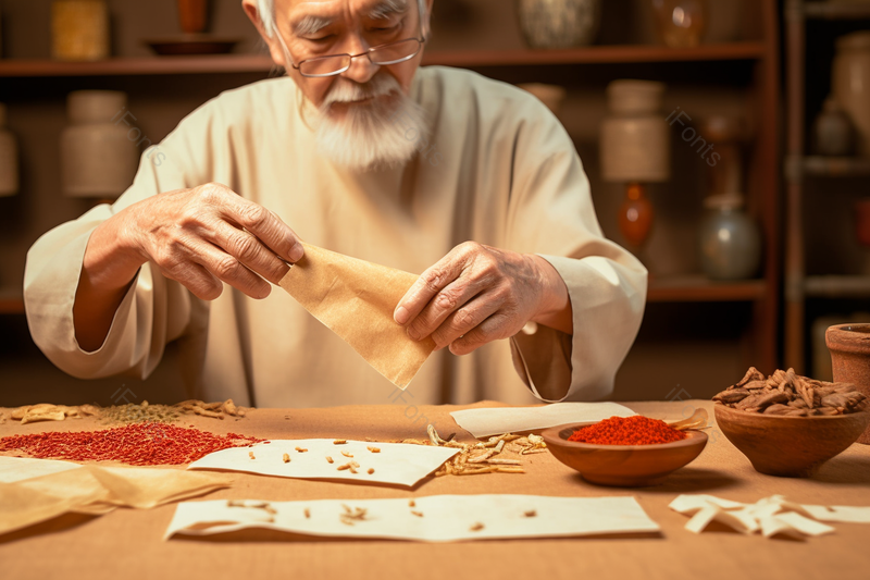 老中医在医馆抓中药的过程,高清,摄影图,摄影图片,图片大全,摄影图免费下载
